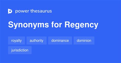 regency synonym.